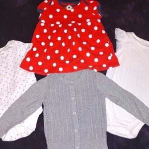 Infant girls 9 month Clothing Lot Valentine's Hearts